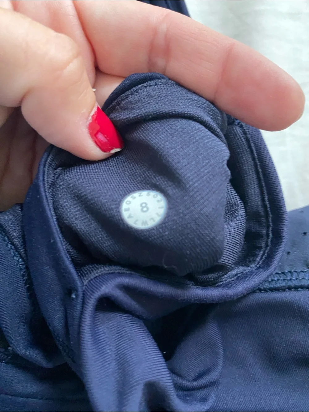 Lululemon Navy Perforated Hotty Hot Shorts Size 8 / 2.5 inseam